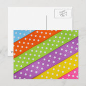 Polka Dot Ribbons Postcard Postkarte (Vorne/Hinten)