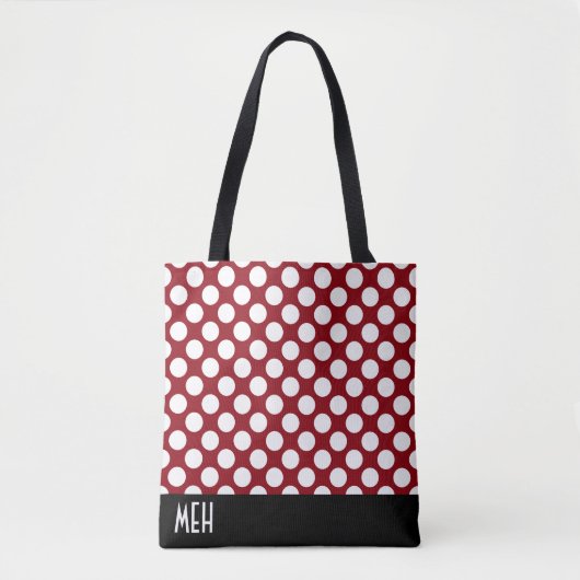 Polka Dot RM Monogramm Tasche (Vorderseite)