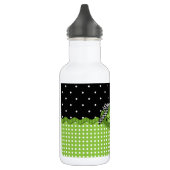 Polka Dot Rose BLACK Trinkflasche (Links)