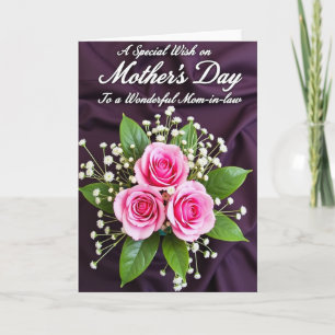 Polka Dot Rose Dankeskarte Karte