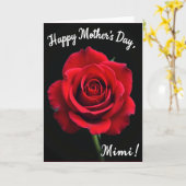 Polka Dot Rosen Romantik Karte (Gelbe Blume)