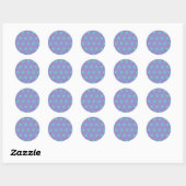Polka Dot Round Stickers (Lavender & Aqua) (Blatt)
