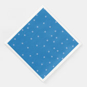 Polka Dot Royal Blue Minimalistisch Serviette (Ecke)