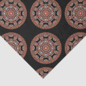 Polka Dot Safari Sunset Bohemisch Star Fall Mandal Seidenpapier (Detail)