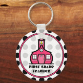 Polka Dot Schlüsselanhänger erster Klasse (Vorderseite)