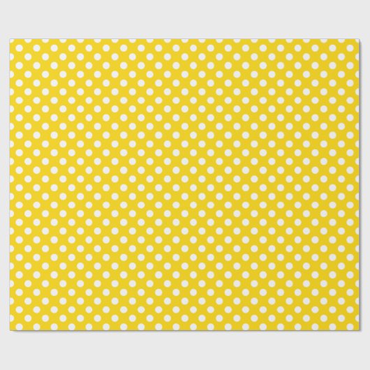 Polka Dot School Bus gelb Geschenkpapier (Flach)