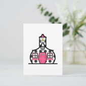 Polka Dot Schoolhouse Postkarte (Stehend Vorderseite)