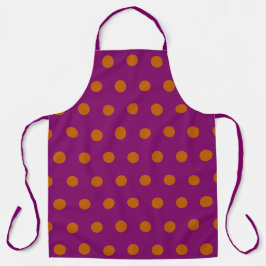 Polka Dot Schürze (Magenta & Orange)