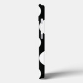 Polka Dot (Schwarz & Weiß) in beliebiger Größe anp Case-Mate iPhone Hülle (Rückseite / Links)