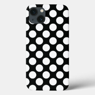 Polka Dot (Schwarz & Weiß) in beliebiger Größe anp Case-Mate iPhone Hülle