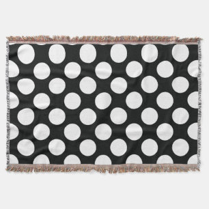 Polka Dot (Schwarz & Weiß) in beliebiger Größe anp Decke
