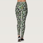Polka Dot Scribbles Print Leggings (Rückseite)