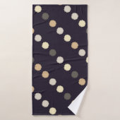 Polka dot seamless pattern. Scribble texture. Text Badehandtuch (Badehandtuch)