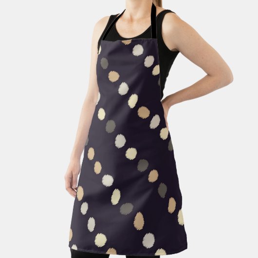 Polka dot seamless pattern. Scribble texture. Text Schürze (InSitu)