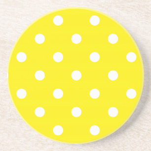 Polka Dot Series - Gelb & Weiß Untersetzer