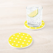 Polka Dot Series - Gelb & Weiß Untersetzer (Seite)