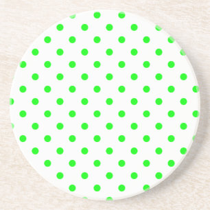 Polka Dot Series - Green & White Untersetzer