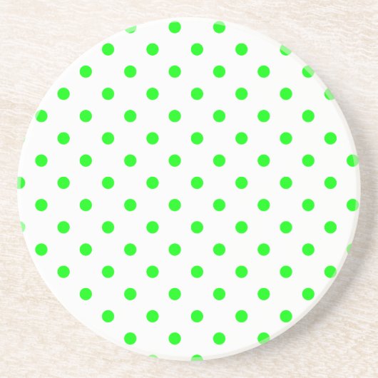 Polka Dot Series - Green & White Untersetzer (Vorne)