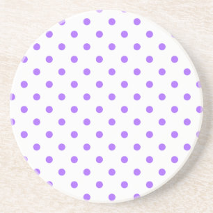 Polka Dot Series - Lila und weißer Untersetzer
