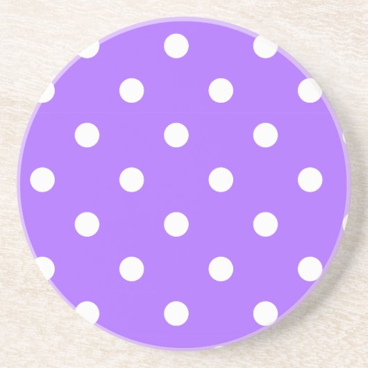Polka Dot Series - Lila und weißer Untersetzer (Vorne)