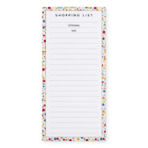 Polka Dot Shopping List