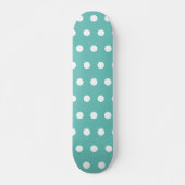 Polka Dot Skateboard (Aqua & White) (Vorne)