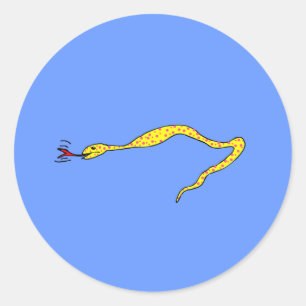 Polka Dot Snake Runder Aufkleber