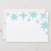 Polka Dot Snowflake Einladung (Rückseite)