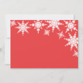 Polka Dot Snowflake Einladung (Rückseite)