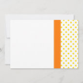 Polka Dot Sonnenblume Einladung (Rückseite)