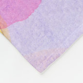 Polka Dot Splash: Farbenfrohe Wasserfarbe Fleecedecke (Ecke)
