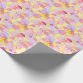 Polka Dot Splash: Farbenfrohe Wasserfarbe Geschenkpapier (Ecke)