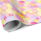 Polka Dot Splash: Farbenfrohe Wasserfarbe Geschenkpapier (Rolleneckpunkt)