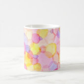 Polka Dot Splash: Farbenfrohe Wasserfarbe Kaffeetasse (Mittel)