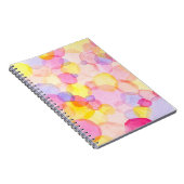 Polka Dot Splash: Farbenfrohe Wasserfarbe Notizblock (Rechte Seite)