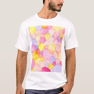 Polka Dot Splash: Farbenfrohe Wasserfarbe T-Shirt