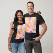 Polka Dot Splash: Farbenfrohe Wasserfarbe T-Shirt (Unisex)