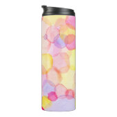 Polka Dot Splash: Farbenfrohe Wasserfarbe Thermosbecher (Nach rechts gedreht)