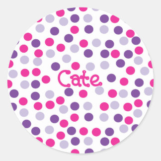 Polka Dot Sticker - Katze 2