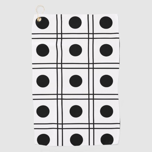 Polka Dot Streifen Golfhandtuch (Vorderseite)