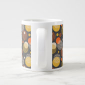 Polka-Dot-Streifenmuster Jumbo-Tasse (Rückseite)