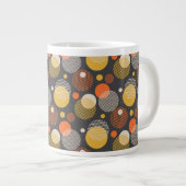Polka-Dot-Streifenmuster Jumbo-Tasse (Vorderseite Rechts)