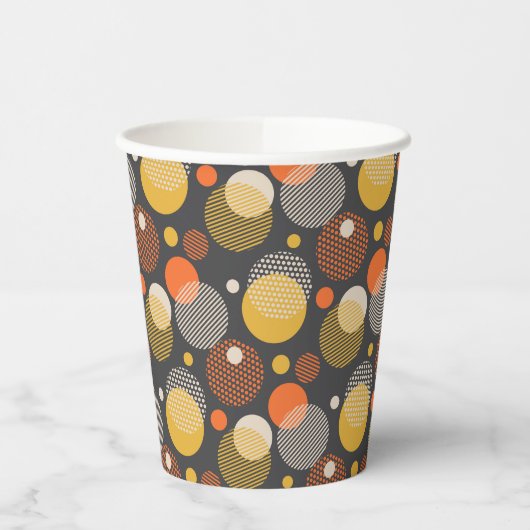 Polka Dot Stripe Muster Pappbecher (Links)