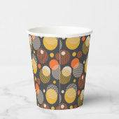 Polka Dot Stripe Muster Pappbecher (Rechts)