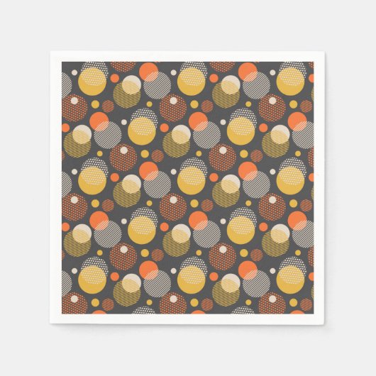 Polka Dot Stripe Muster Serviette (Vorderseite)