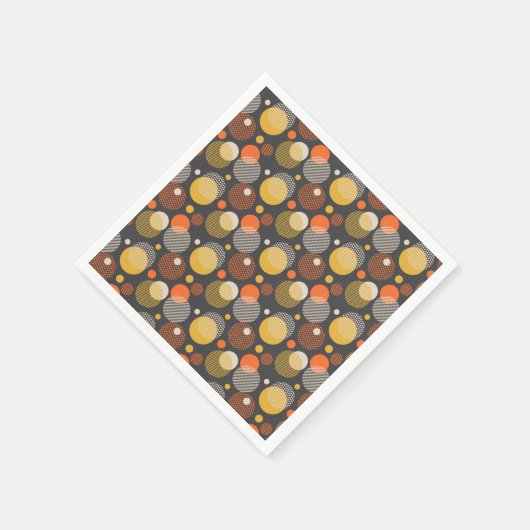 Polka Dot Stripe Muster Serviette (Ecke)