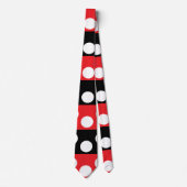 Polka Dot Stripes Muster Krawatte (Vorderseite)