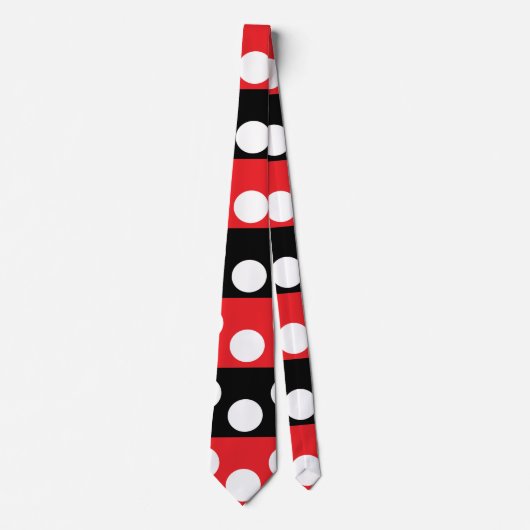 Polka Dot Stripes Muster Krawatte (Vorderseite)