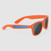 Polka Dot Sunglasses (Denim Blue & Orange) (Rechts)