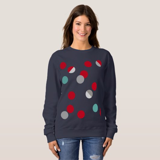 Polka Dot Sweatshirt (Vorne ganz)